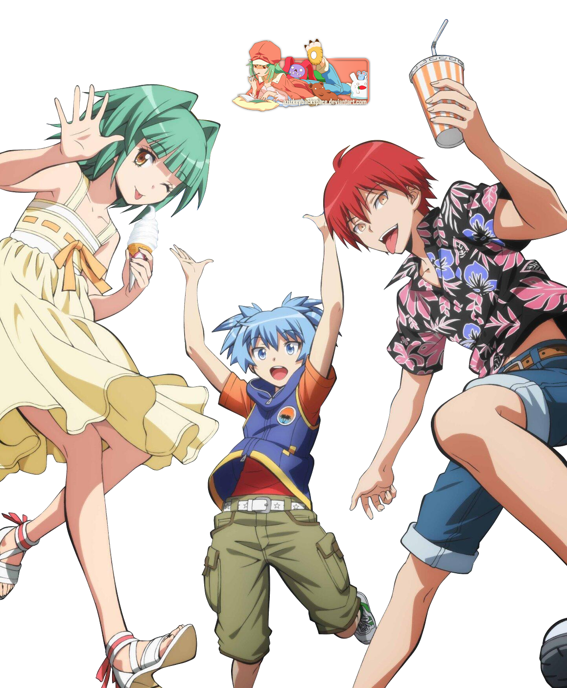 Kayano Nagisa Karma Ansatsu Kyoushitsu Render By Azizkeybackspace On Deviantart