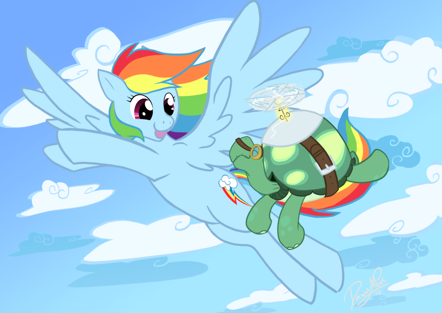 Rainbow Dash and Tank