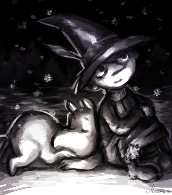 Moomin and Snufkin by Meanira