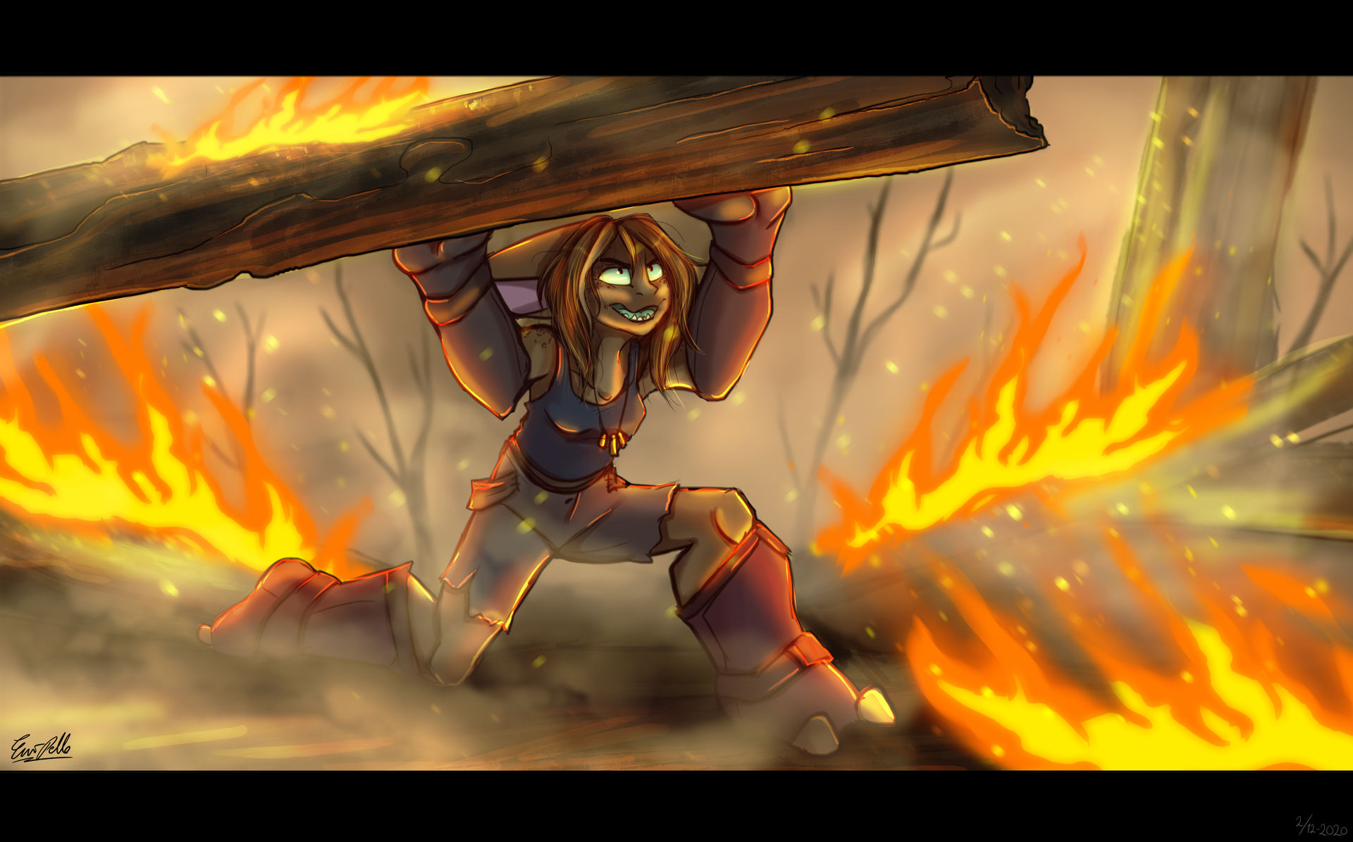 Stuck in a fire forest