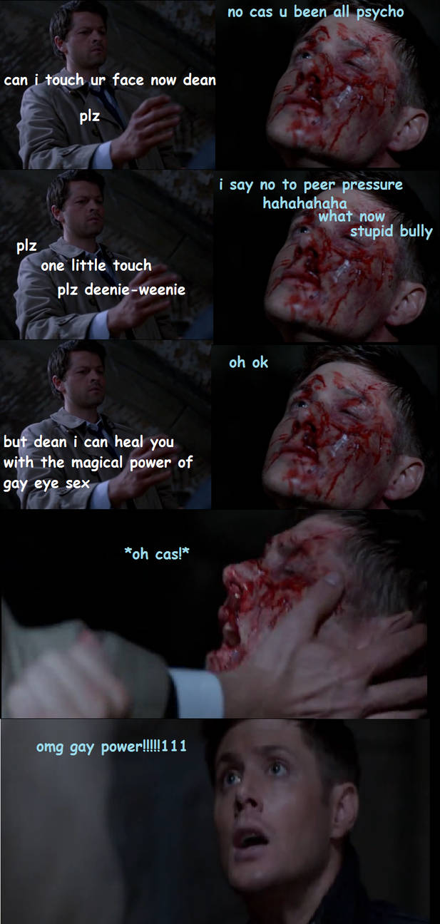 when destiel became canon!!11111111 lololololololo by Flying-With-The-Owls