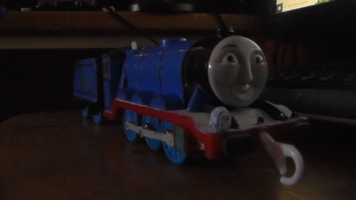 my restored trackmaster gordon the express engine by GABEFRYE on DeviantArt