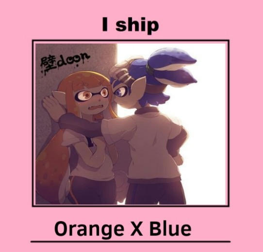 I Ship Orange X Blue (Inkling Boy x Inkling Girl) by BlueNintendo on ...