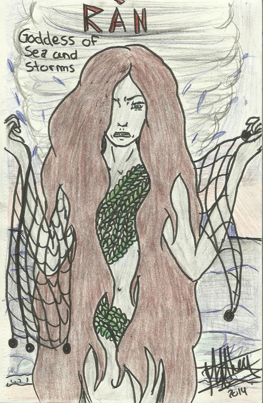 Goddess Ran Designs Ran Goddess of Seas by Mafolina84 on DeviantArt