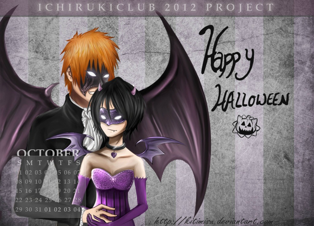 Ichiruki October Calendar Page