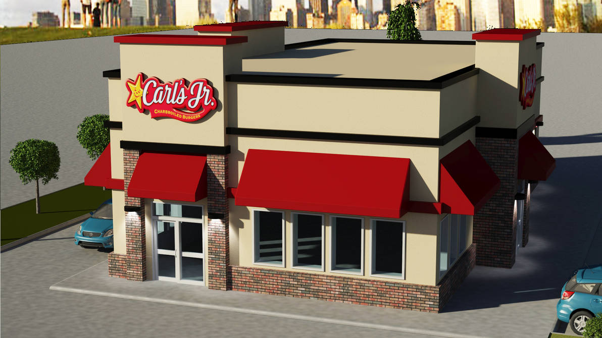 Carl's Jr Building model Front by blood4fame on DeviantArt