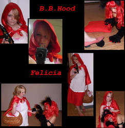 BB Hood Cosplay Collage