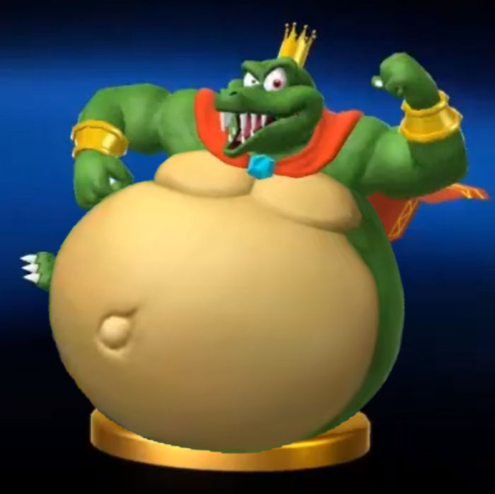 (SSB3DS/WiiU) Bigger Bellied King K Rool Trophy by DCXL10 on DeviantArt