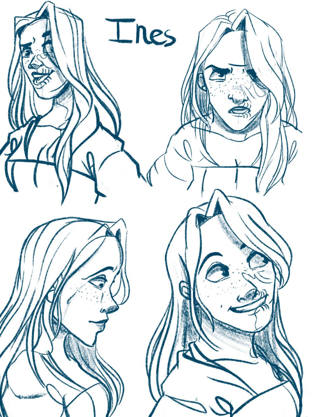 Drawing Innes Ines Sketch dump by ANArKHIsFate on DeviantArt