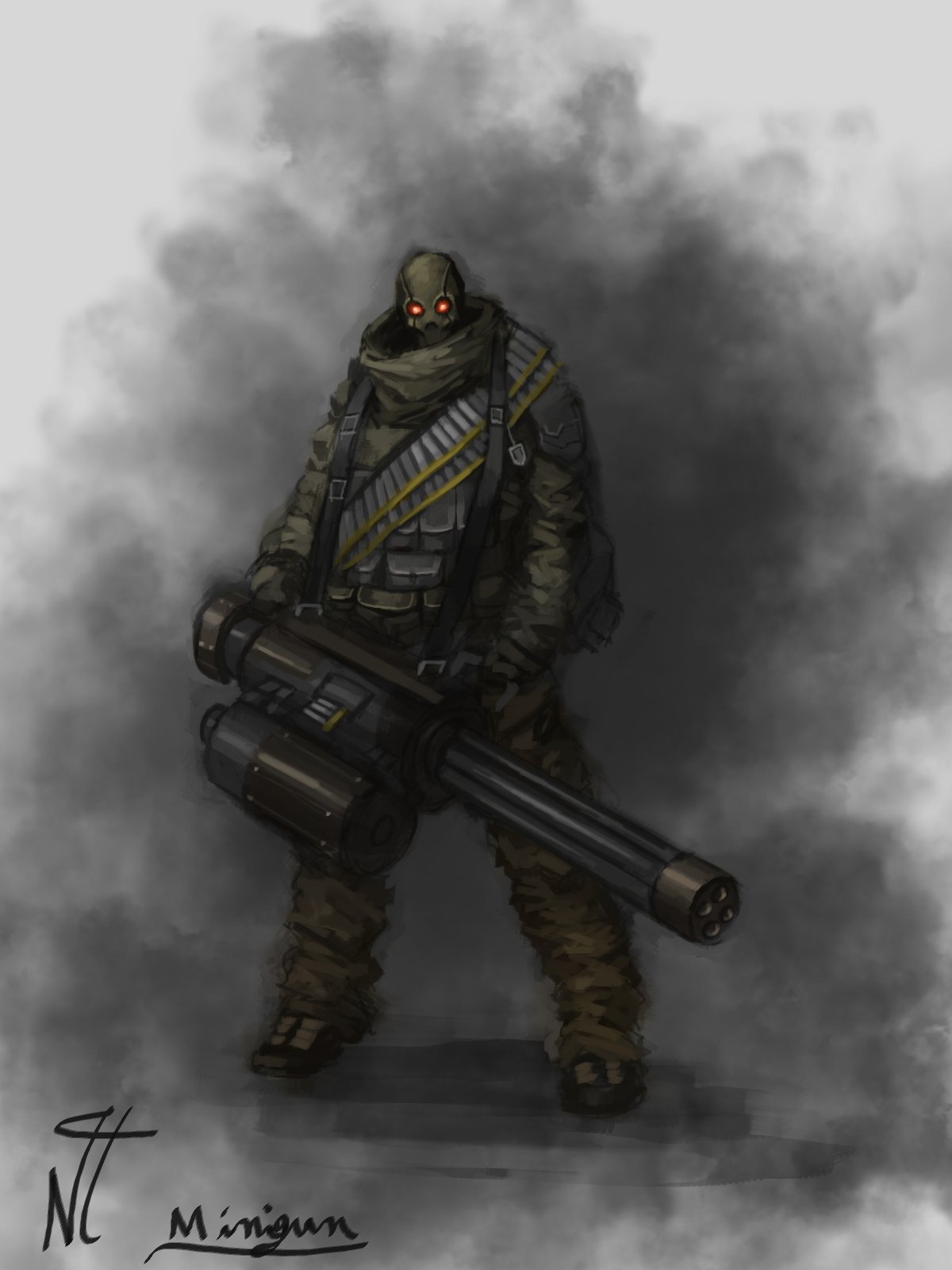 Minigun Look Minigun by Naznamy on DeviantArt