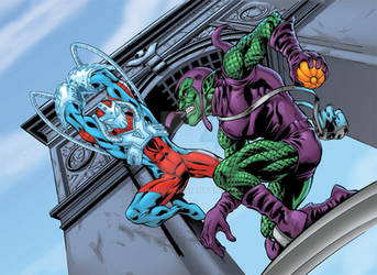 Punch Spidey VS Green Gob