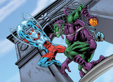 Punch Spidey VS Green Gob