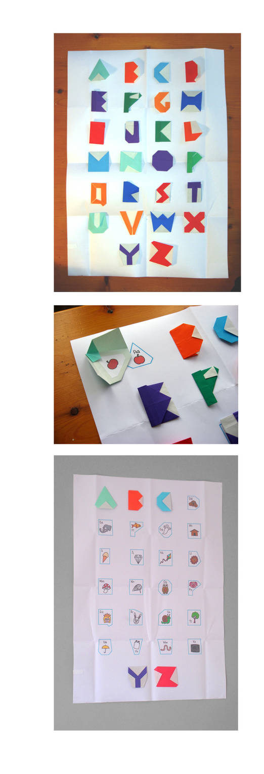 origami ABC POSTER by GateTheCat on DeviantArt