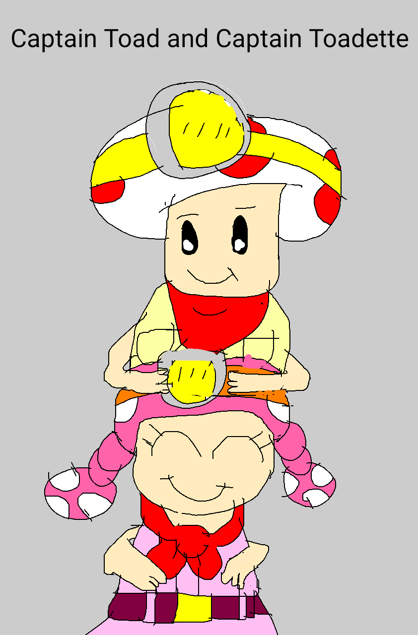 Captain Toad and Captain Toadette by JoeyHensonStudios on DeviantArt