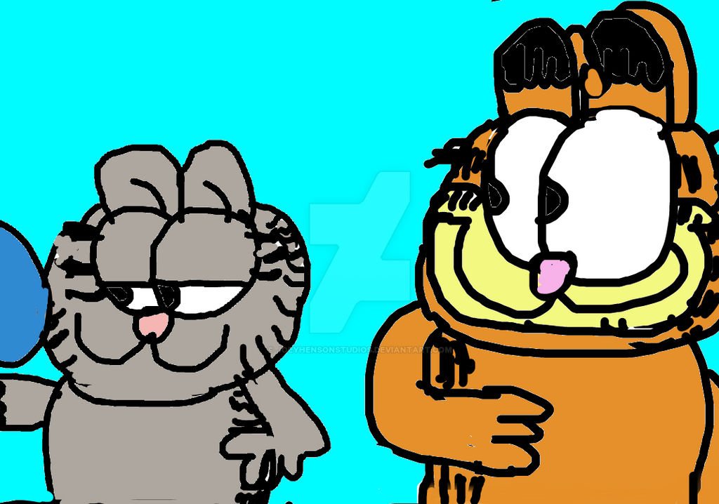 Garfield notices Nermal by JoeyHensonStudios on DeviantArt