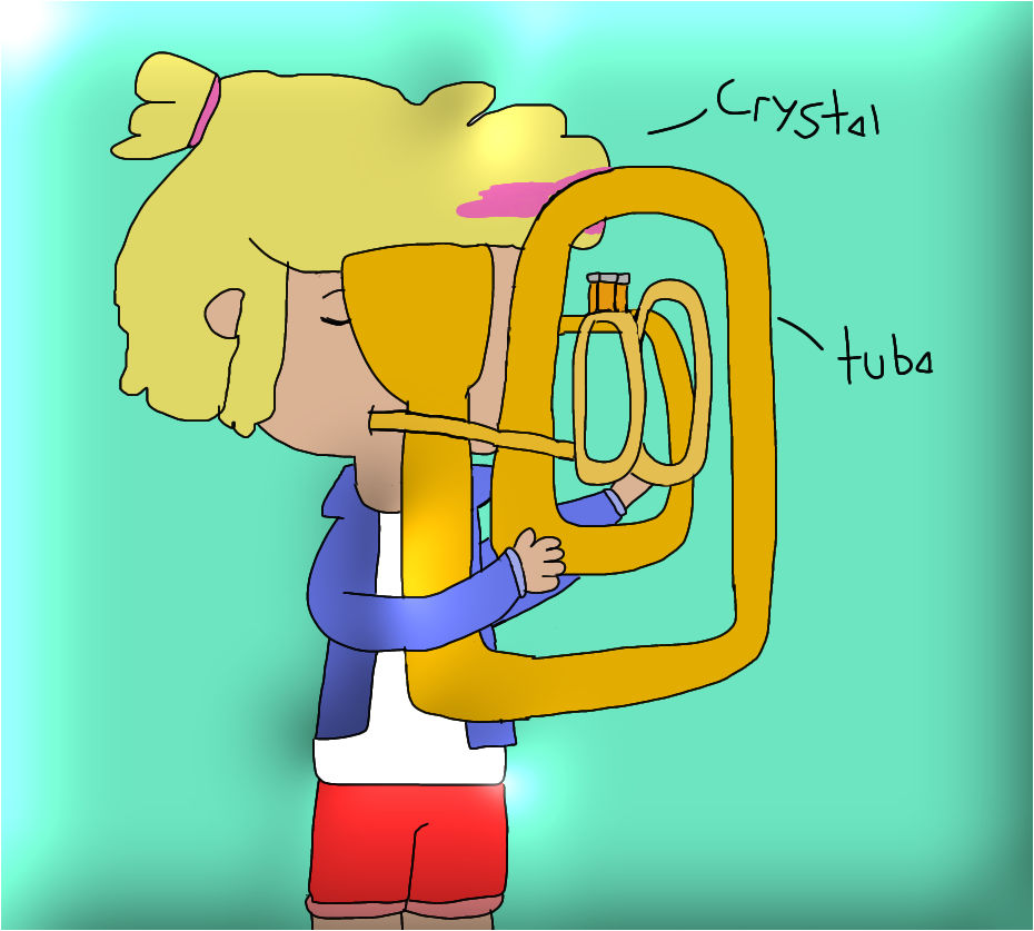 Crystal playing the Tuba by JoeyHensonStudios on DeviantArt