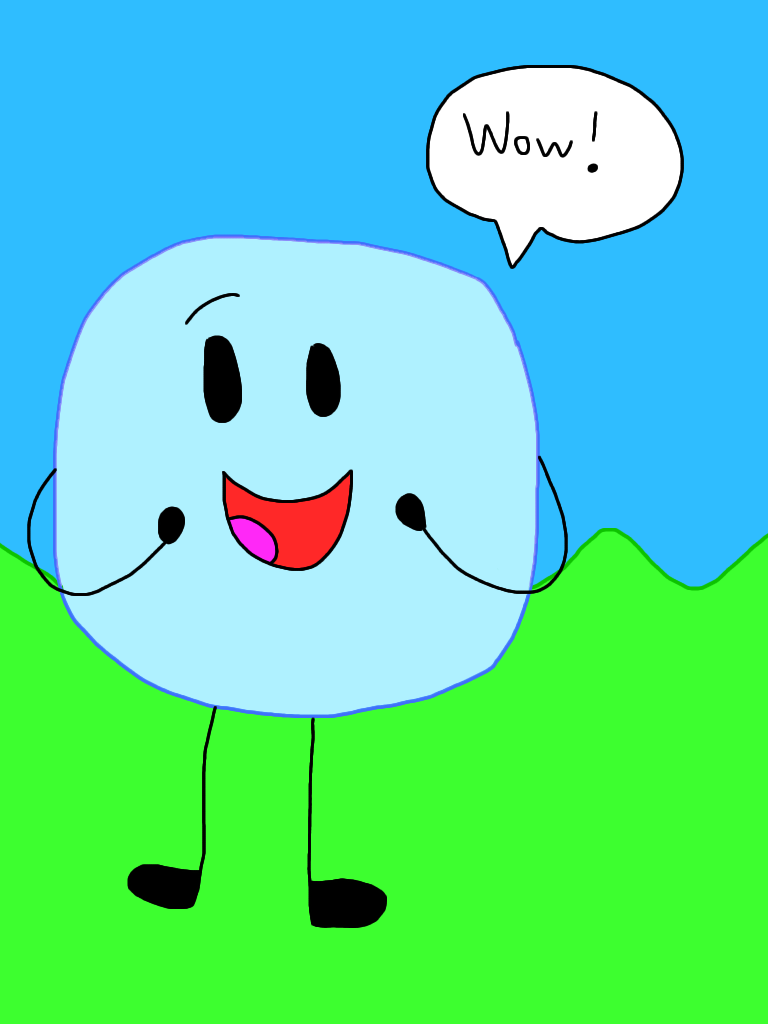 Startled bfdi character