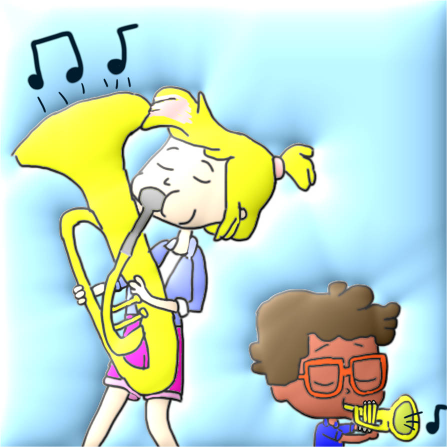 Crystal playing Tuba and Javi playing Trumpet by JoeyHensonStudios on ...