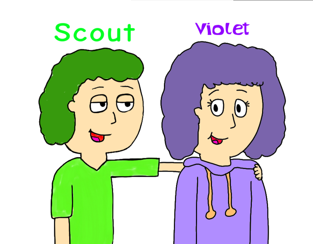 Violet Human Leapfrog Scout and Violet human by JoeyHensonStudios on DeviantArt