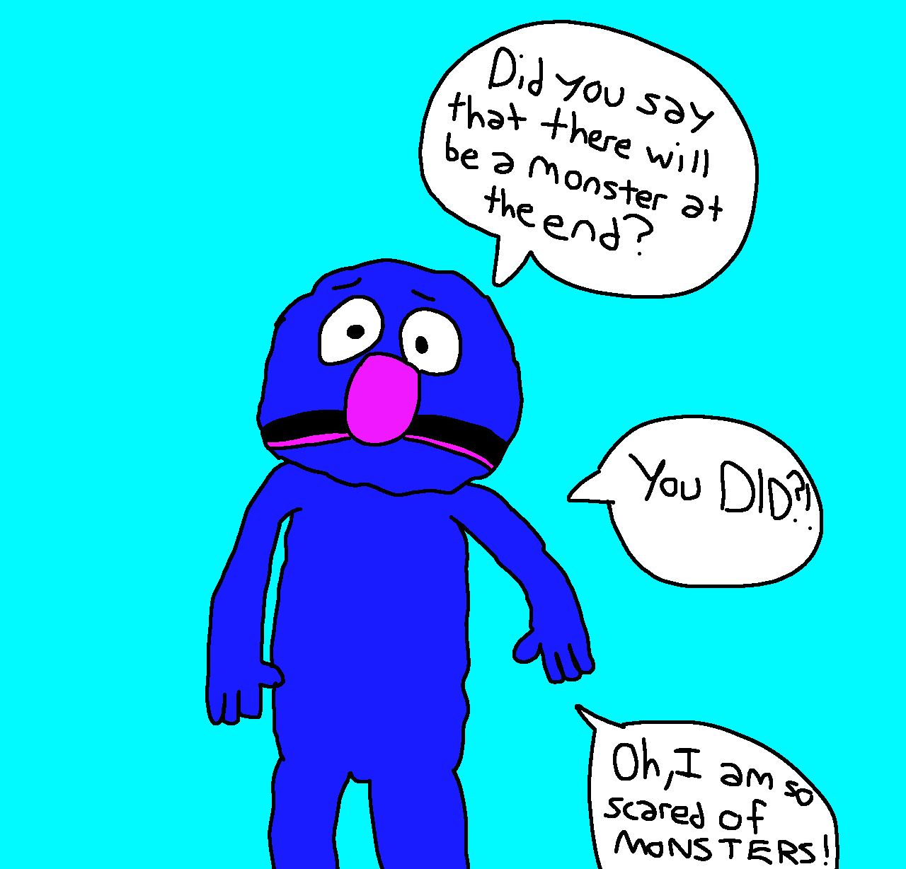 grover telling us about the monster at the end by JoeyHensonStudios on ...