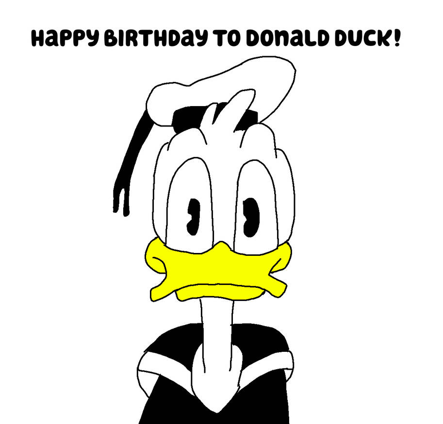 Happy birthday, Donald Duck by JoeyHensonStudios on DeviantArt