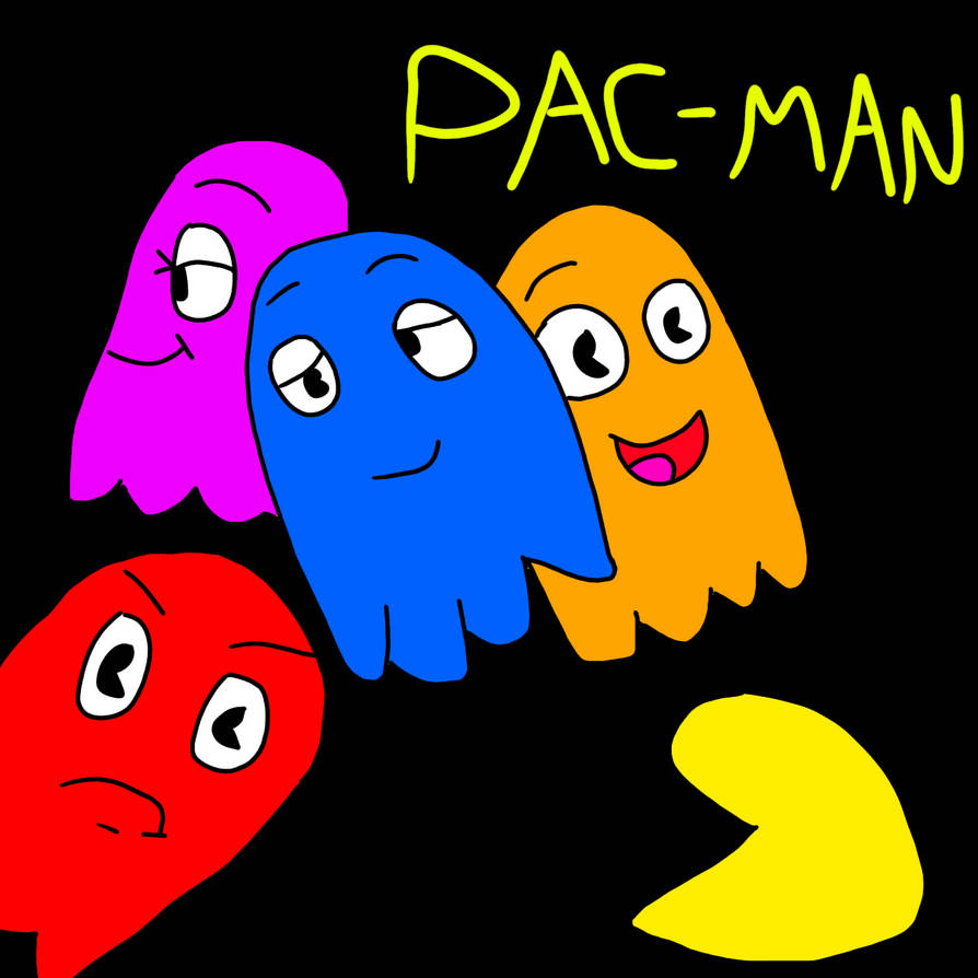 pac-ghosts and pac-man by JoeyHensonStudios on DeviantArt