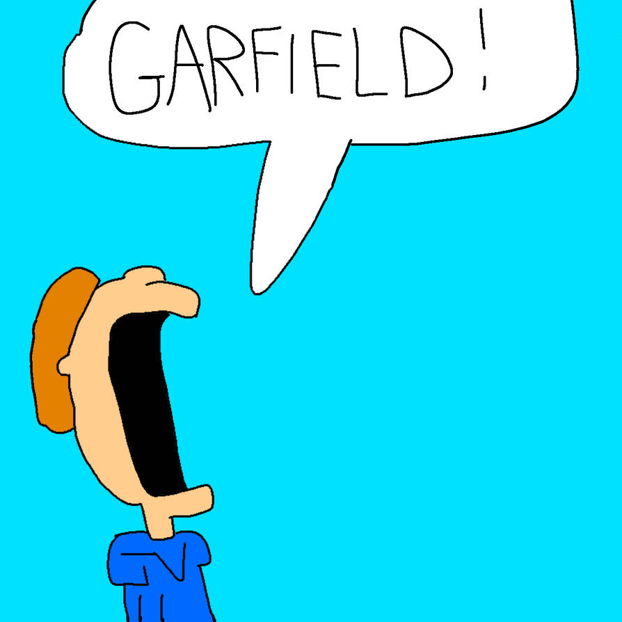 Jon Arbuckle screaming Garfield's name by JoeyHensonStudios on DeviantArt