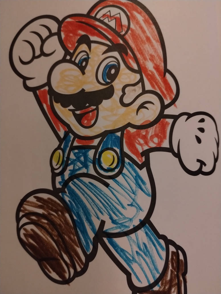 Mario in color again by JoeyHensonStudios on DeviantArt