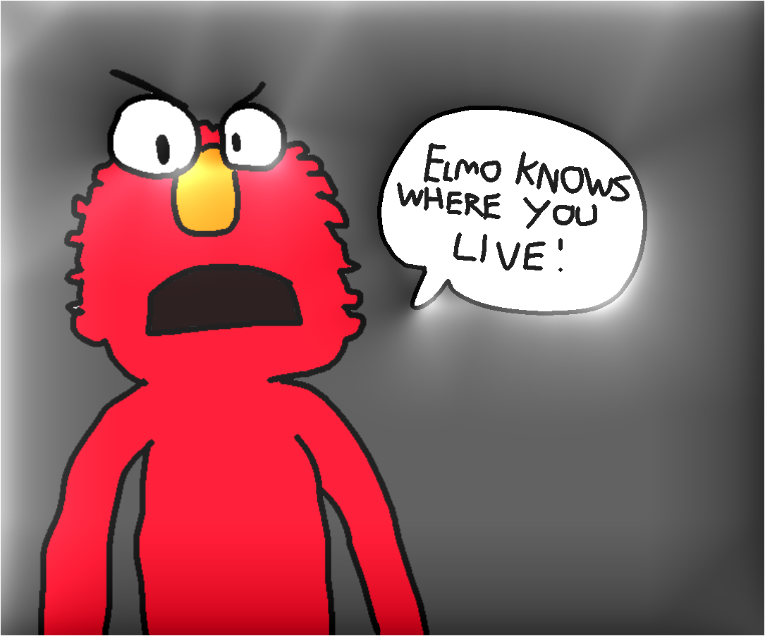 Angry and Scary Elmo by JoeyHensonStudios on DeviantArt