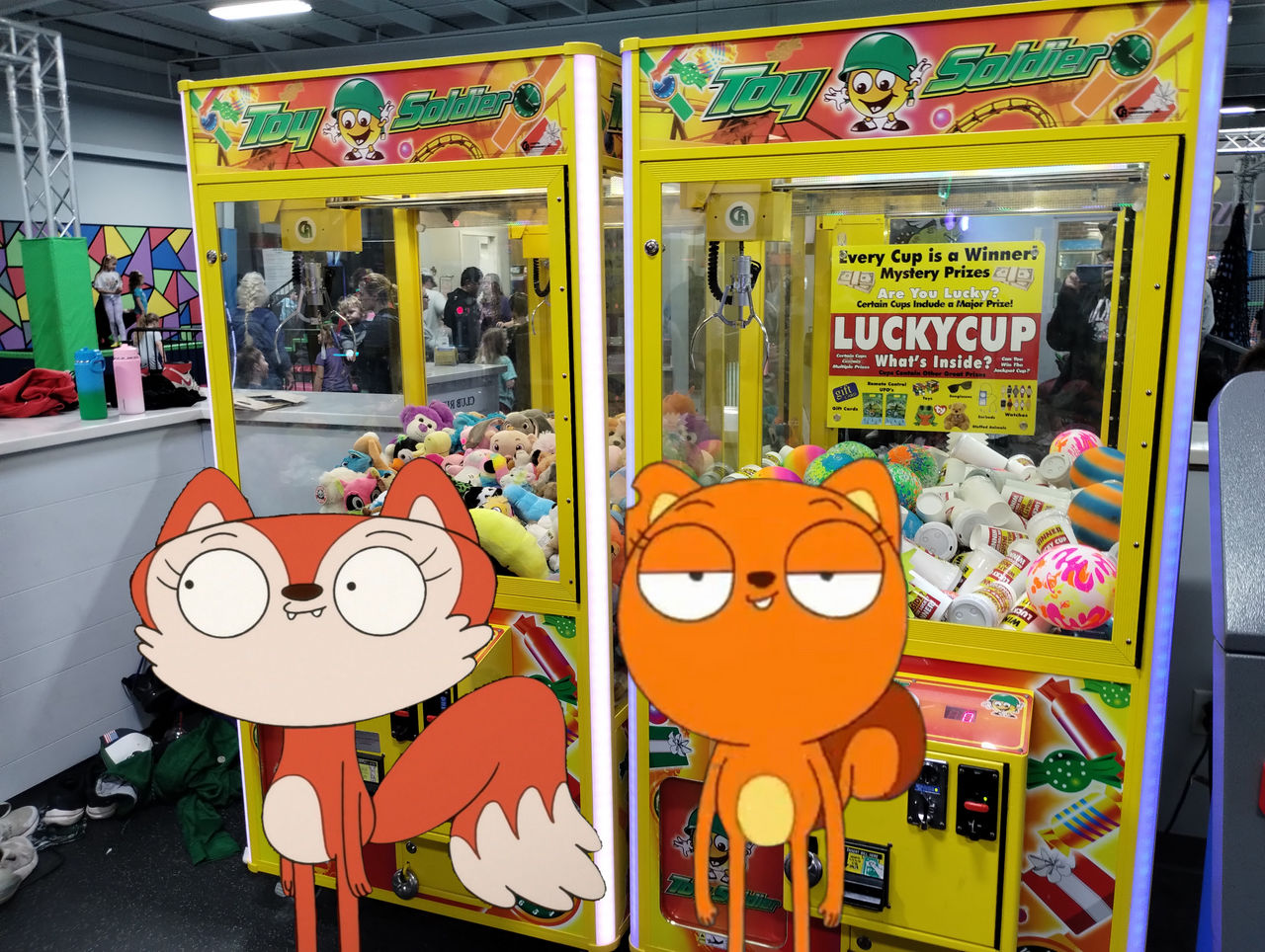 Fox Machine Images Kiff and Candle Fox in front of Claw Machines by JoeyHensonStudios on ...