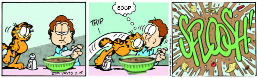 Garfield lands on the Soup (Garfield Edit) by JoeyHensonStudios on ...