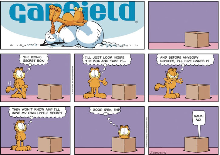 Garfield In Box Garfield's Secret Box (Comic Edit) by JoeyHensonStudios on DeviantArt