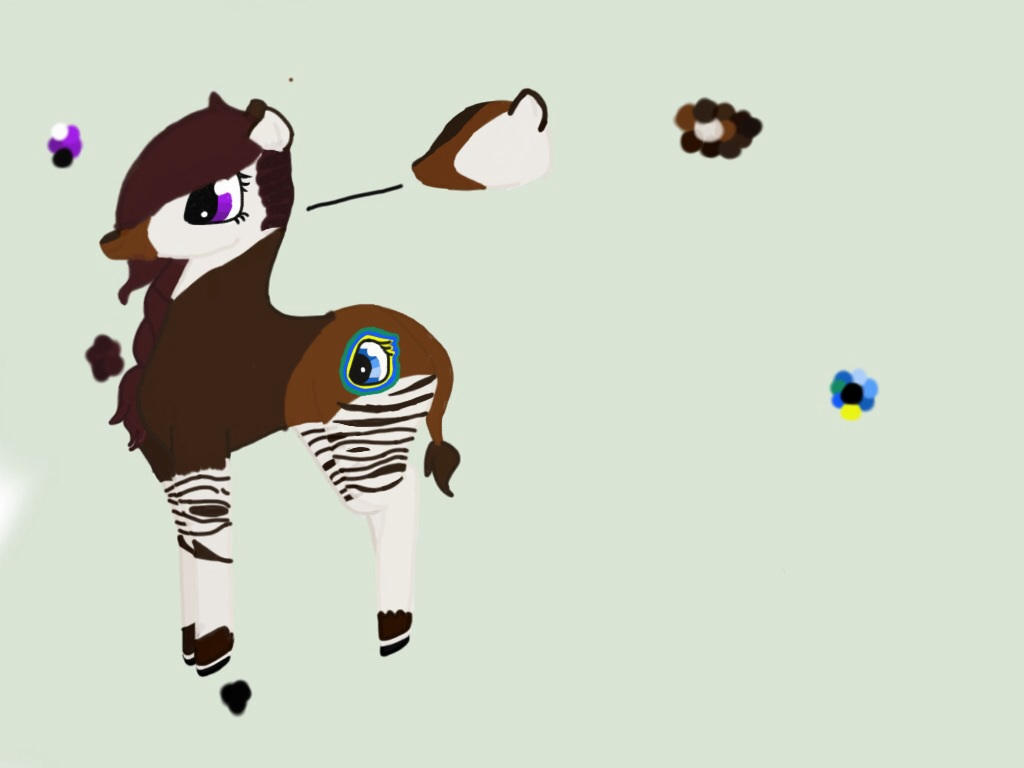 MLP Old OC Adoptable: Okapi by BipolarInsomniac on DeviantArt