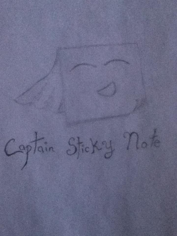 Captain Sticky Note!~ by Weirb0 on DeviantArt