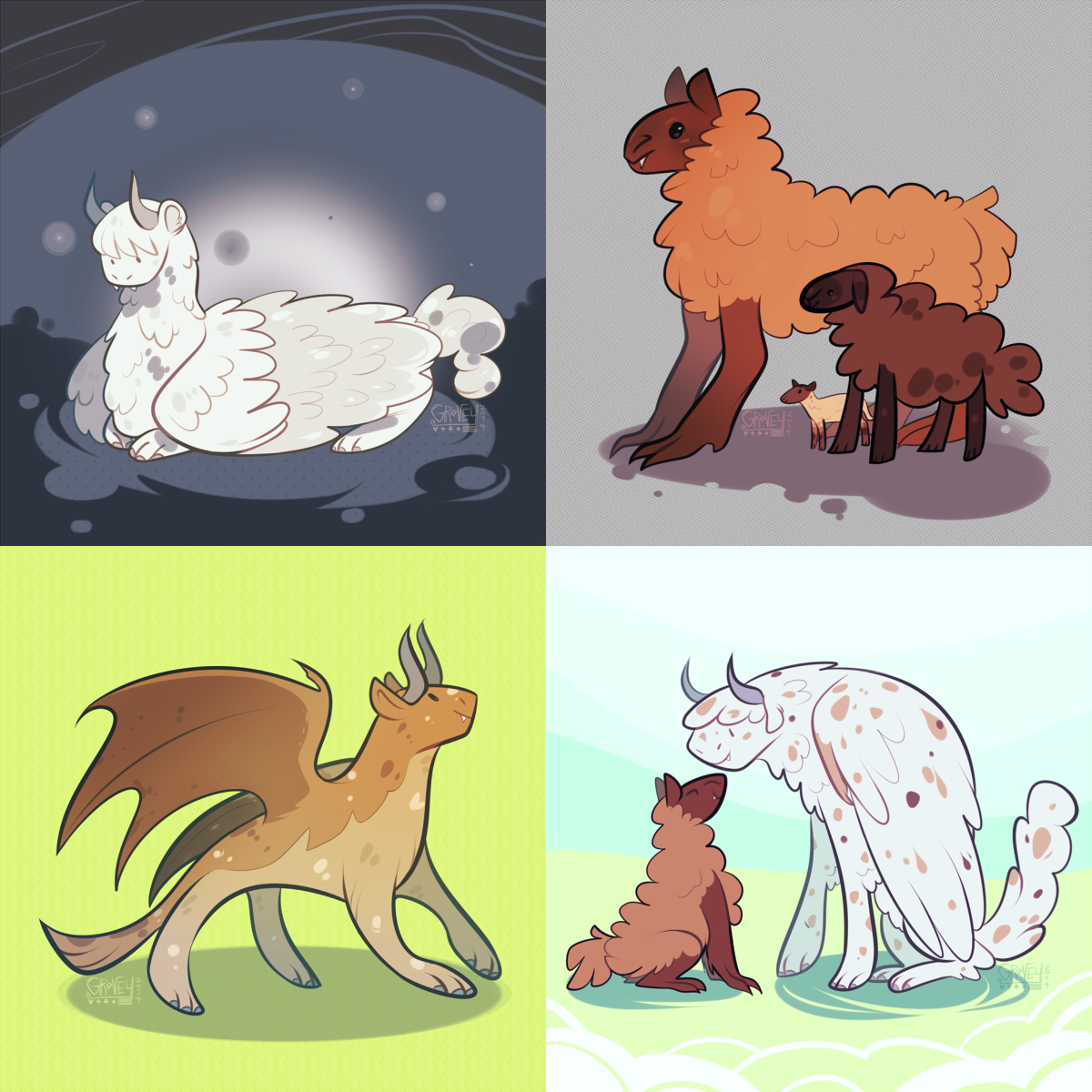 Fluffy Dragons