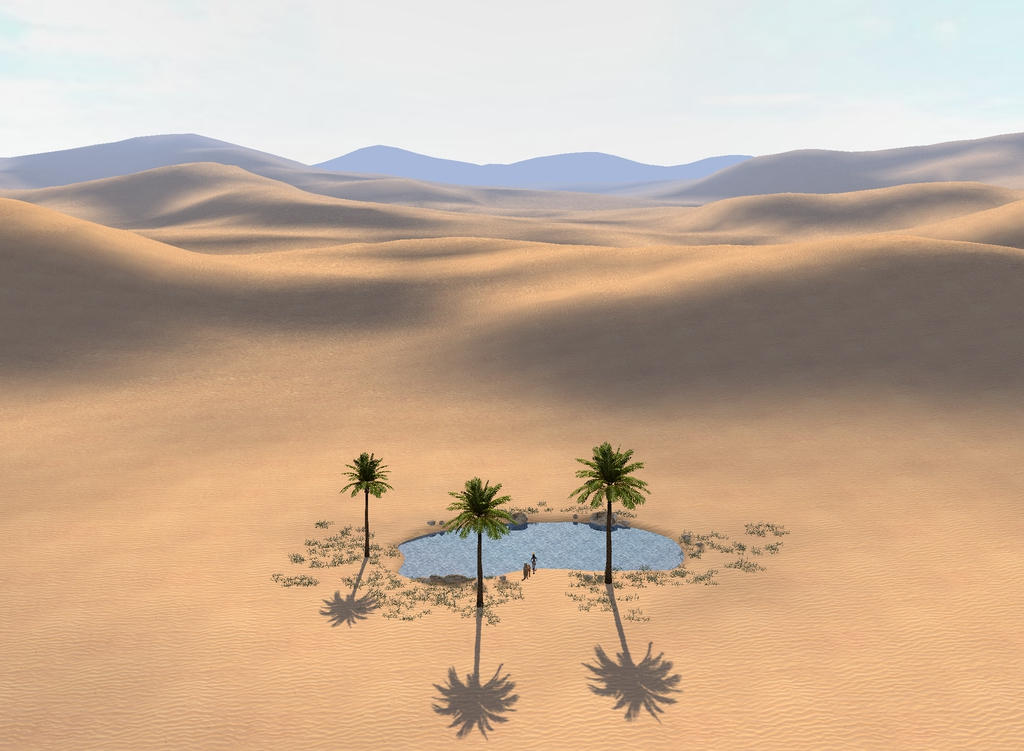 Small Oasis Desert Oasis by Kaage-YaffaKahli on DeviantArt