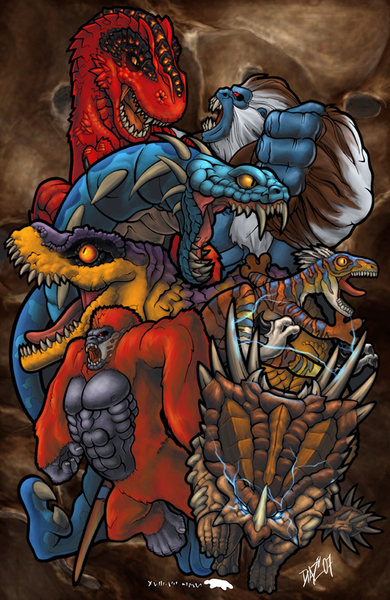 PRIMAL RAGE colab by jl-DIAZ on DeviantArt