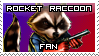 Rocket Raccoon Stamp