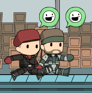 Solid Snake and Revolver Ocelot