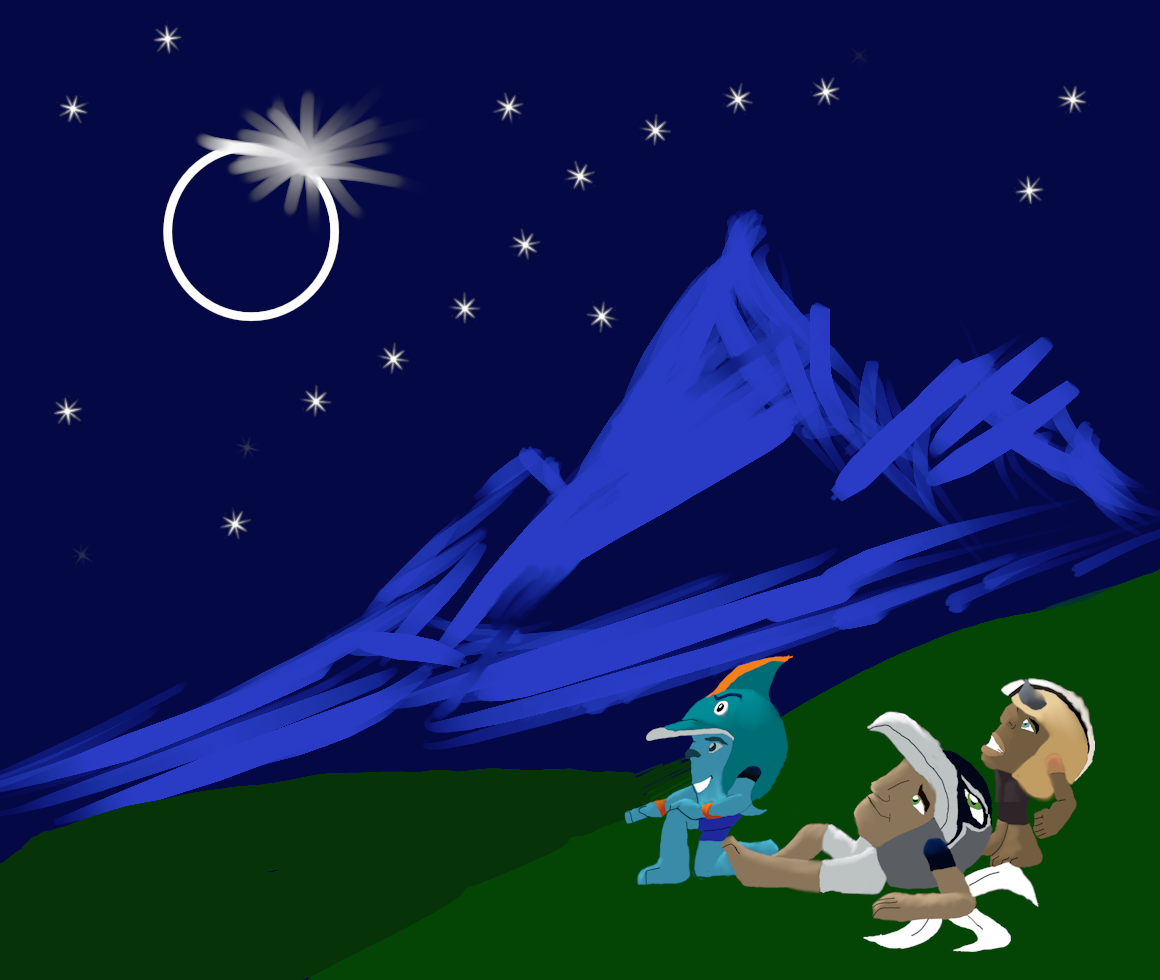 Sonar, Freefall and Alto Sees the Solar Eclipse