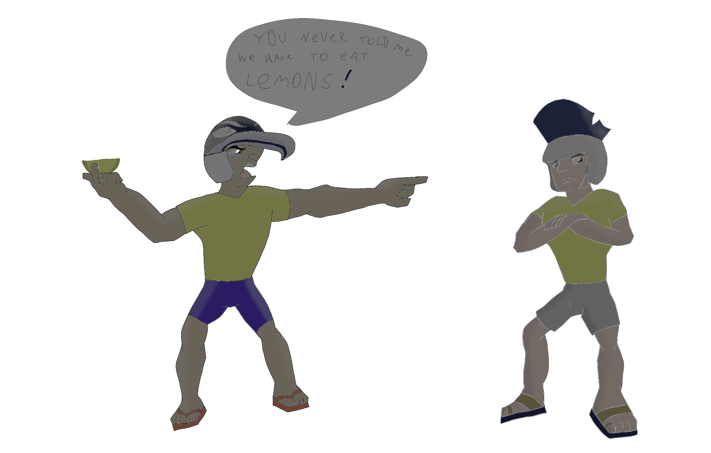 Eat a Lemon art Challenge (Freefall and Freedom)
