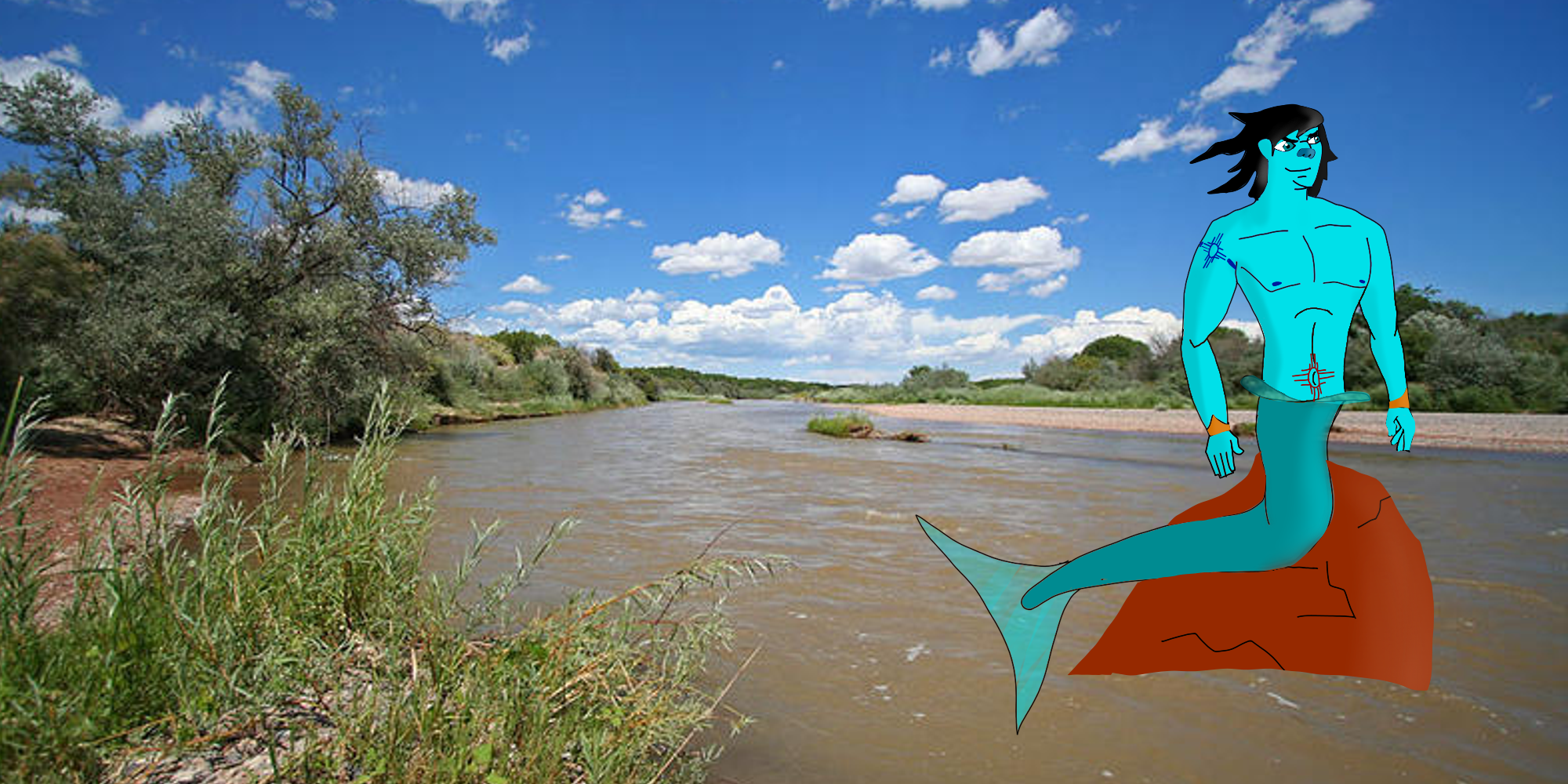 Mermen Sonar (Helmetless) at the River - Mermay
