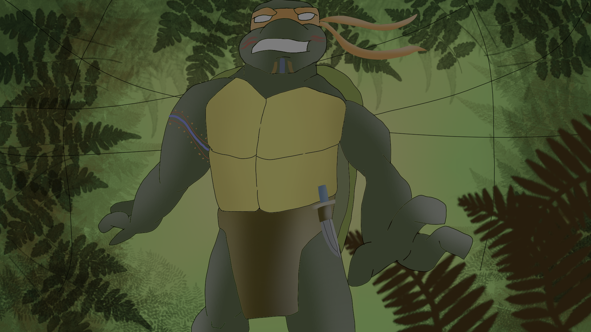 Jungle Mikey TMNT 2003