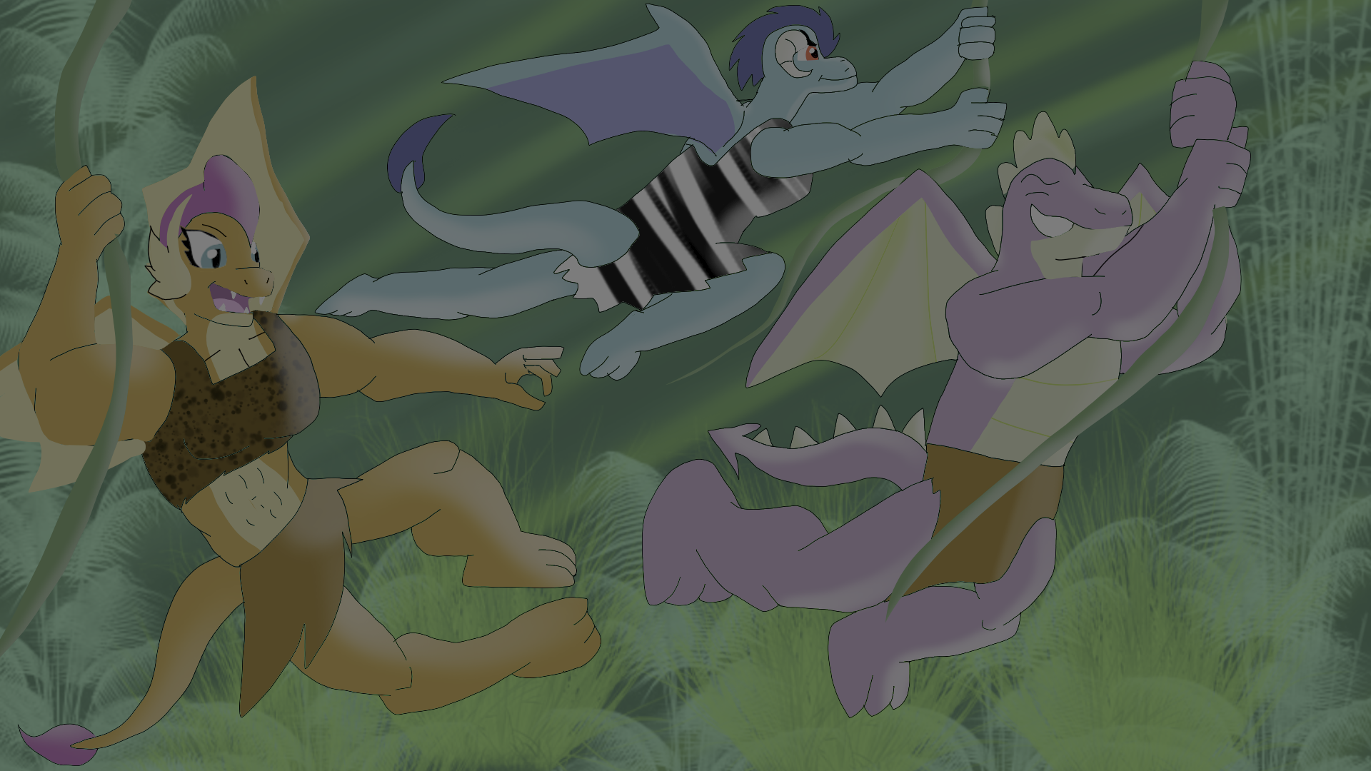 Vine Swing time (Spike, Ember and Smolder)