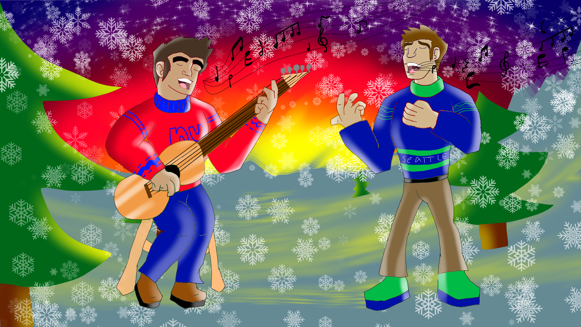 Liberty and Freefall Sings together