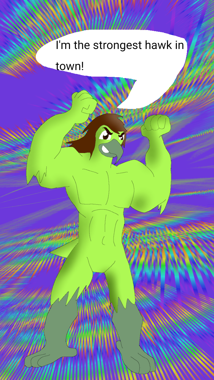 Darren the strongest hawk in town.