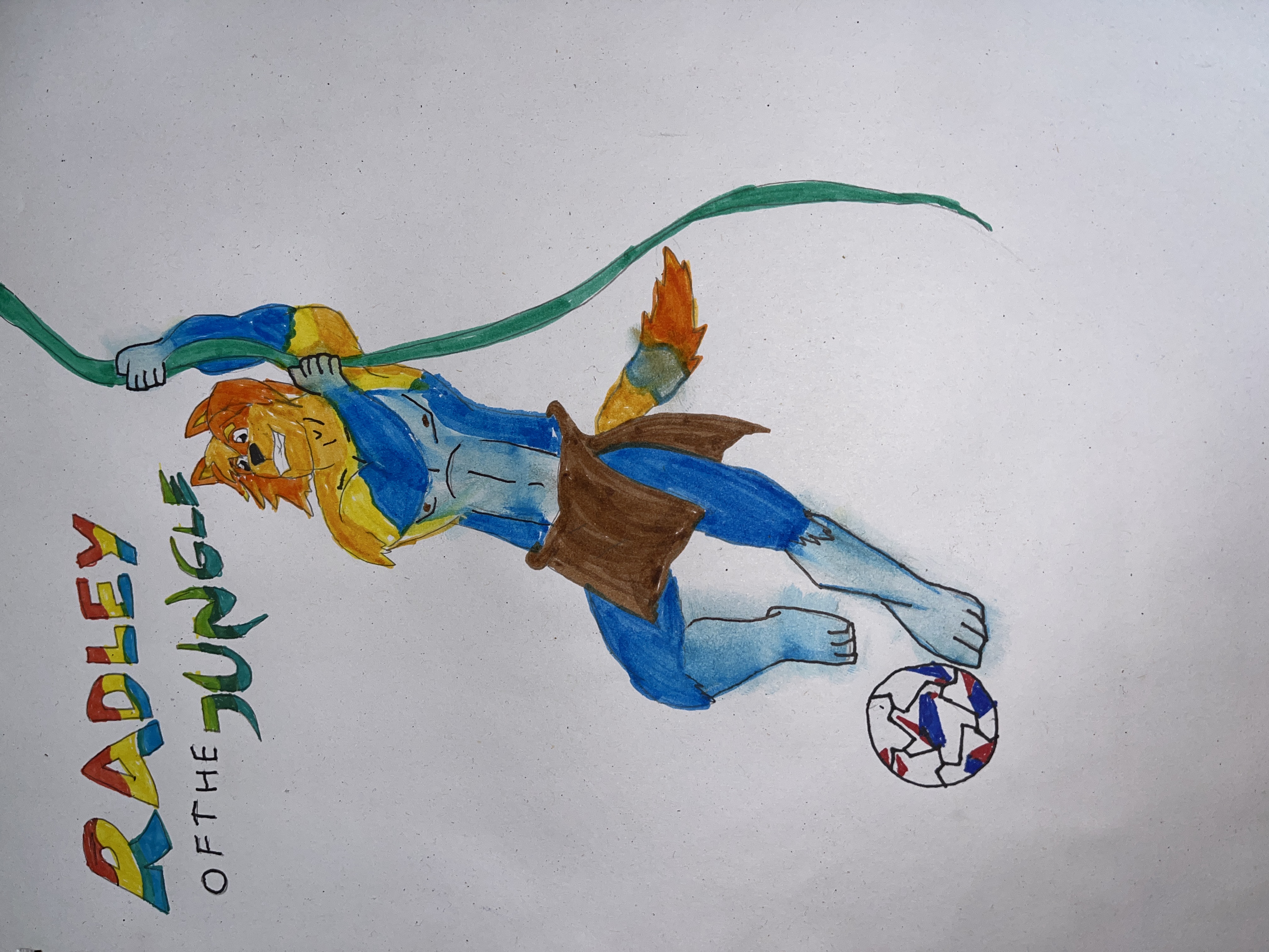 Rad of the jungle vine swing and a Soccerball
