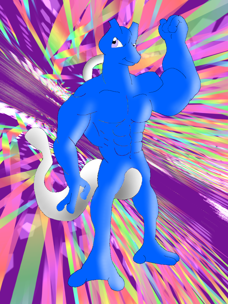 Buff mewtwo (blue/white)