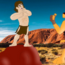 Casey and ty in the outback