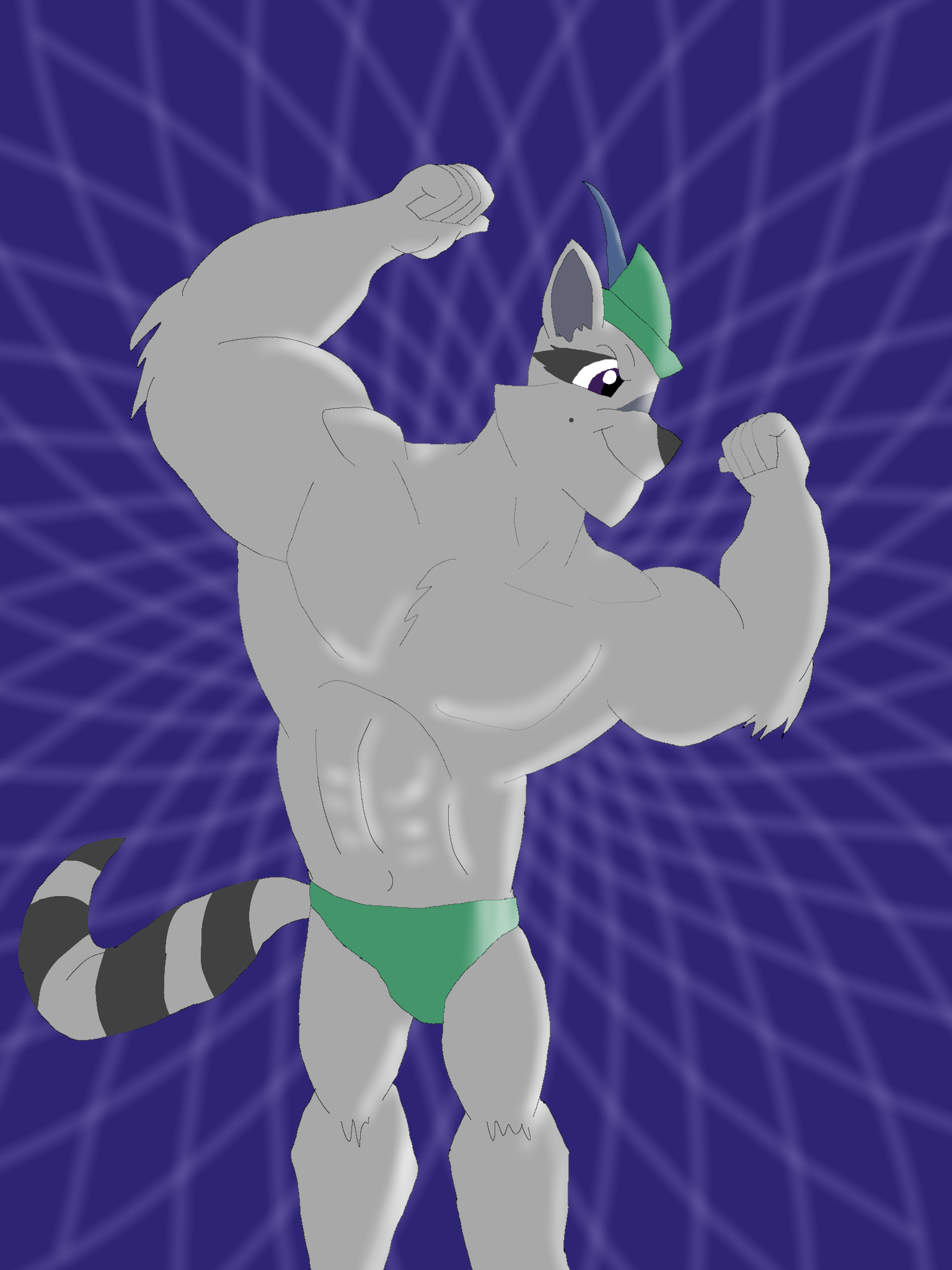 Buff Archie the raccoon